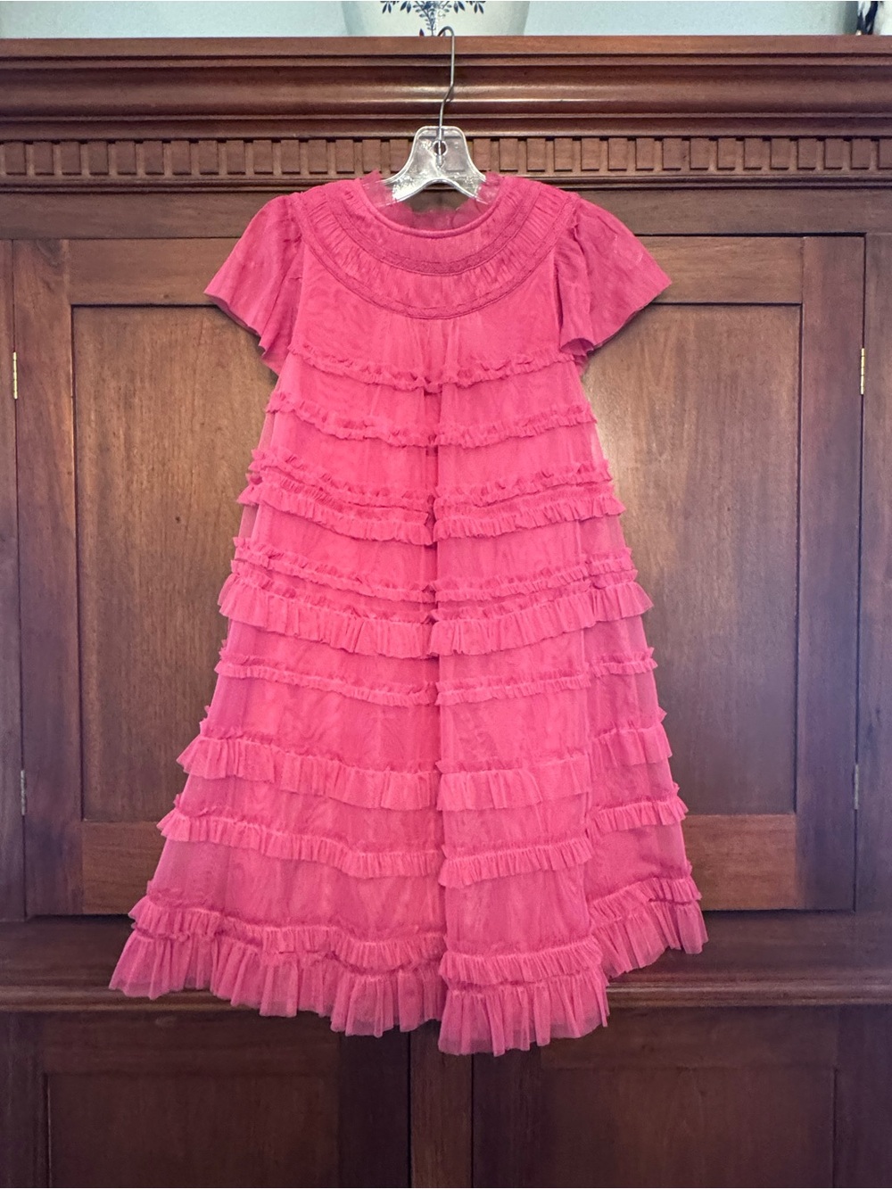 Mini Boden Ruffle Tiered Dress - Picture 3 of 10